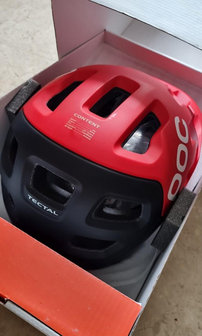 POC Tectal Prismane Red MTB helmet M L Sports Equipment Bicycles