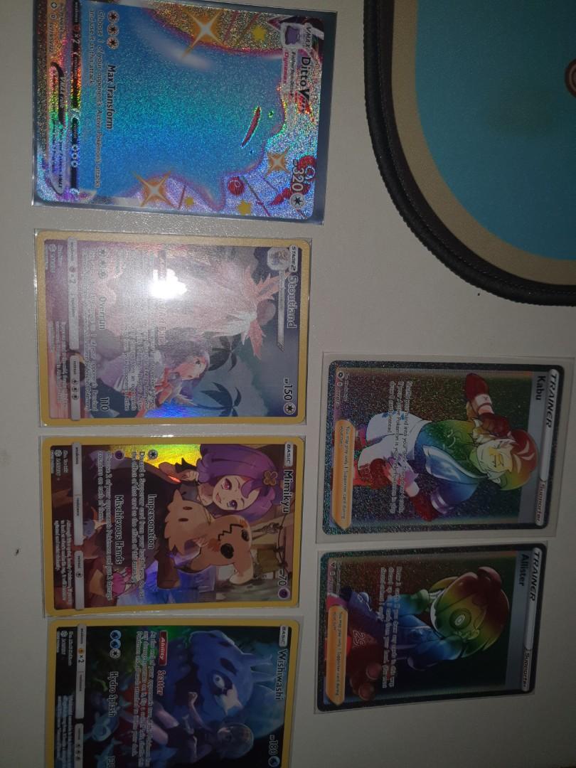 Pokemon trading card Kabu alister rainbow rare Cosmic eclipse CHR cards and  Shiny Ditto VMAX, Hobbies & Toys, Toys & Games on Carousell