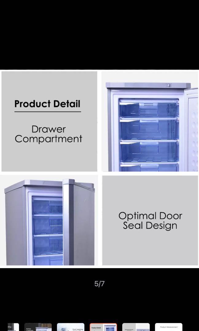 PowerPac Chest Freezer, Upright freezer, Freestanding Freezer 90L