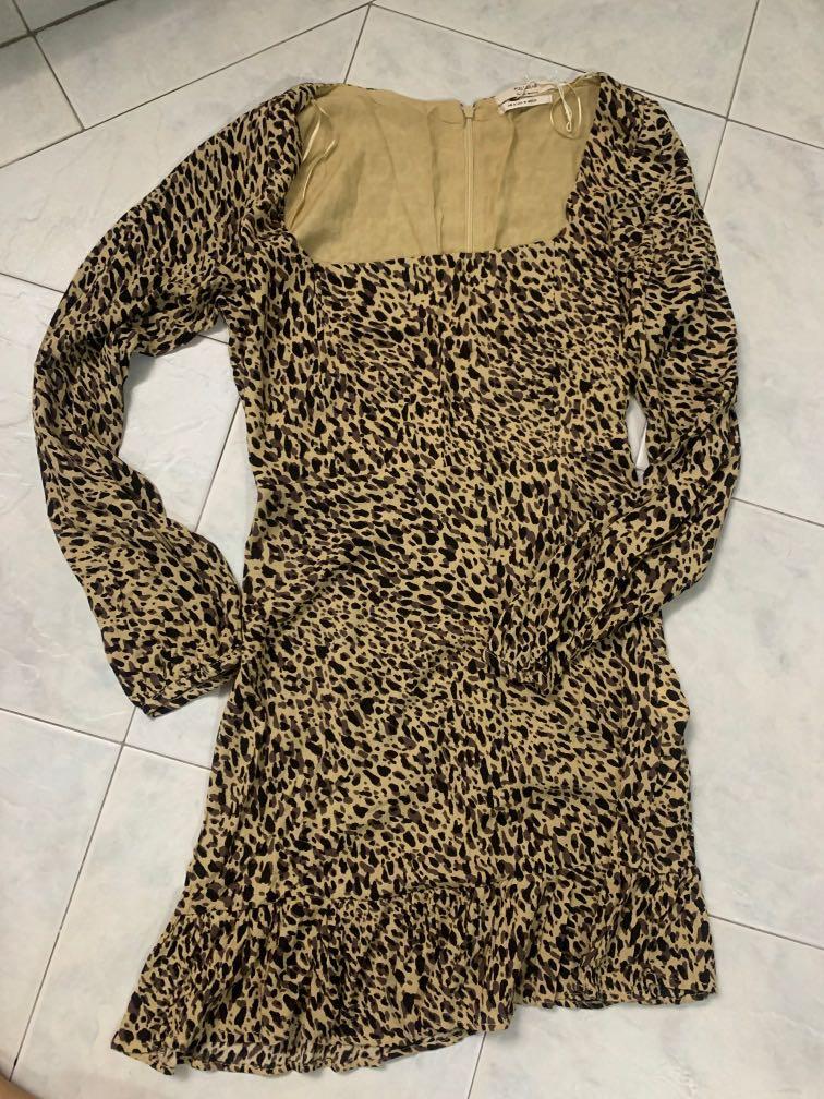 Pull and bear leopard dress new arrivals