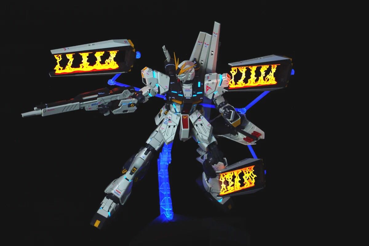 RG / MG Nu Gundam Fin Funnel Special Effect Set UV Reactive Hi Nu