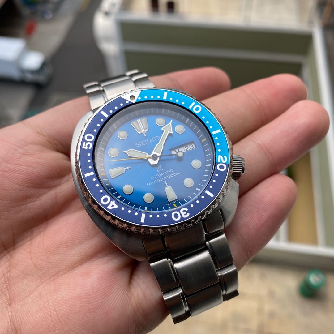 Seiko Turtle Blue Lagoon Limited Edition Dive Watch, Men's Fashion, Watches  & Accessories, Watches on Carousell