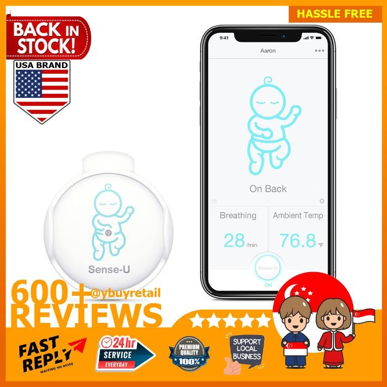 Sense U Baby Monitor With Breathing Rollover Movement Temperature Sensors Track Your Baby S Breathing Rollover Temperature Newest Model For Best Accuracy Babies Kids Maternity Care On Carousell
