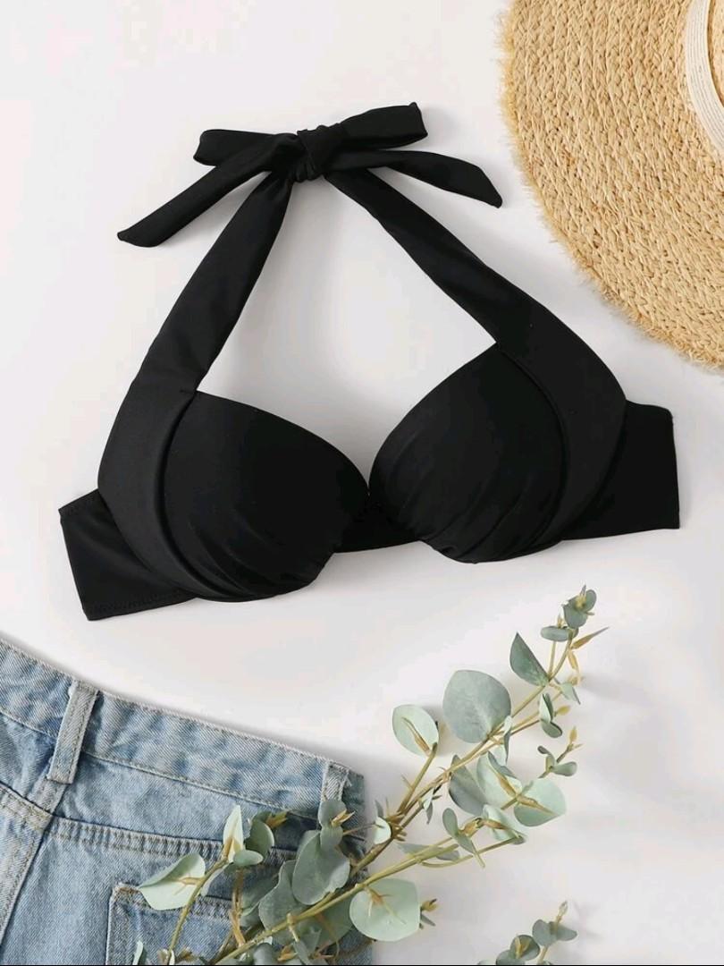 SHEIN Ruched Detail Push Up Bikini Top, Women's Fashion, Swimwear, Bikinis  \u0026 Swimsuits on Carousell