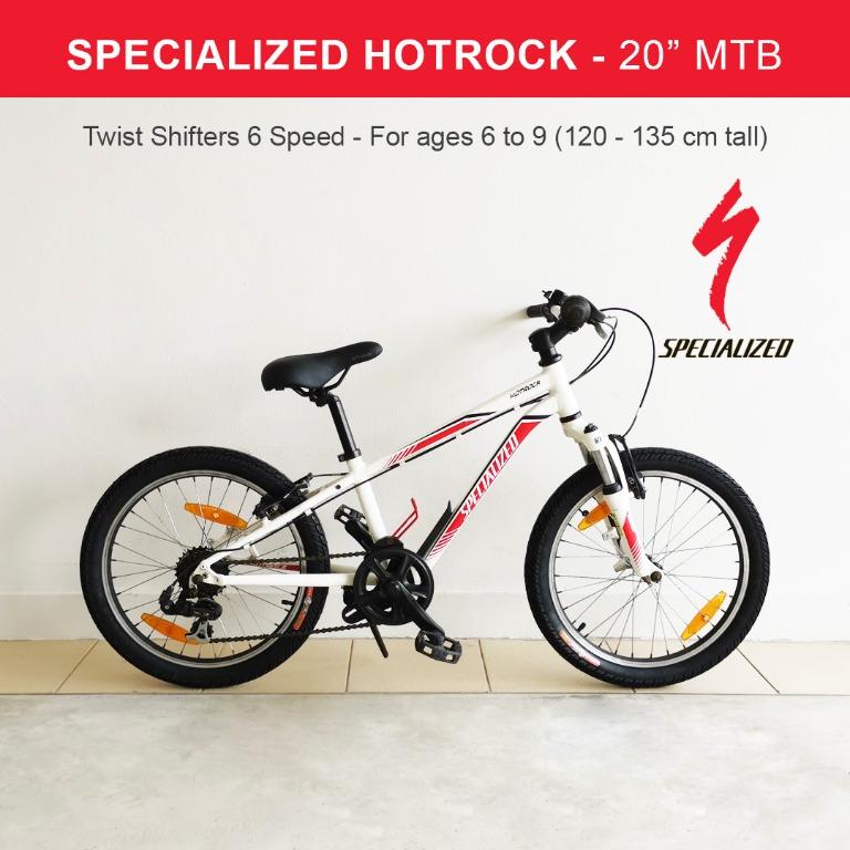 Specialized hotrock hotsell 20 age range