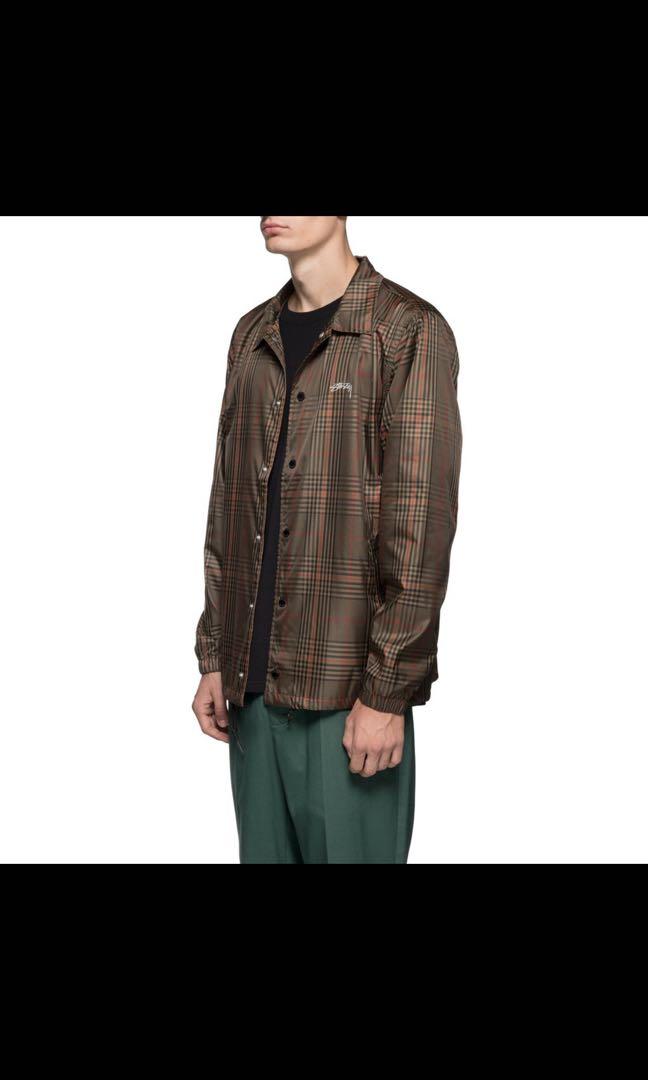 Plaid coach jacket deals