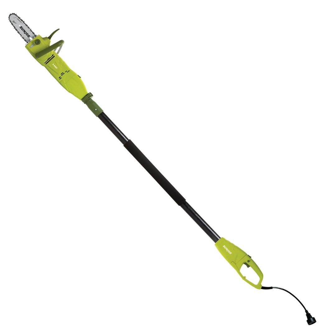 Sun Joe 2 in 1 Convertible Pole Chain Saw (Category: Construction Tools & Equipment) located in Caloocan City. Submitted by dianethriftstore (Listing ID 1095568996, Image 2). Description: The Sun Joe SWJ803E electric pole chain saw takes the danger and difficulty out of trimming your overgrown trees. Stand safely on solid ground and simply adjust SWJ803E’s telescoping pole to go from 5.8 to 8.8 feet for up to 14 feet of overhead reach! Powered by