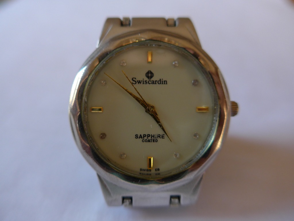 Swiscardin Quartz Round White Dial Watch Luxury Watches on Carousell