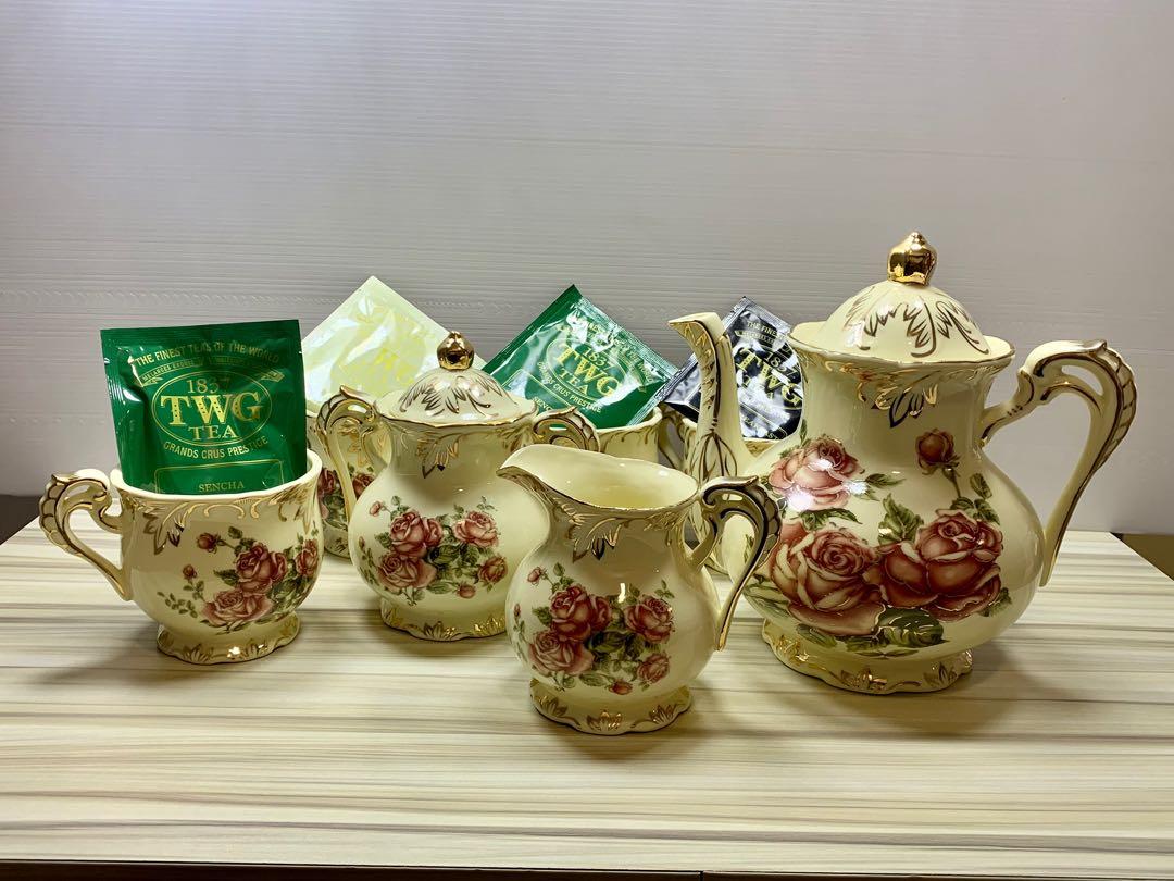 Vintage Teapot Set, Furniture & Home Living, Kitchenware & Tableware