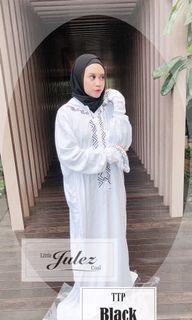 Telekung Travel Collection - Putri (TTP Black) Cooling Rayon Material