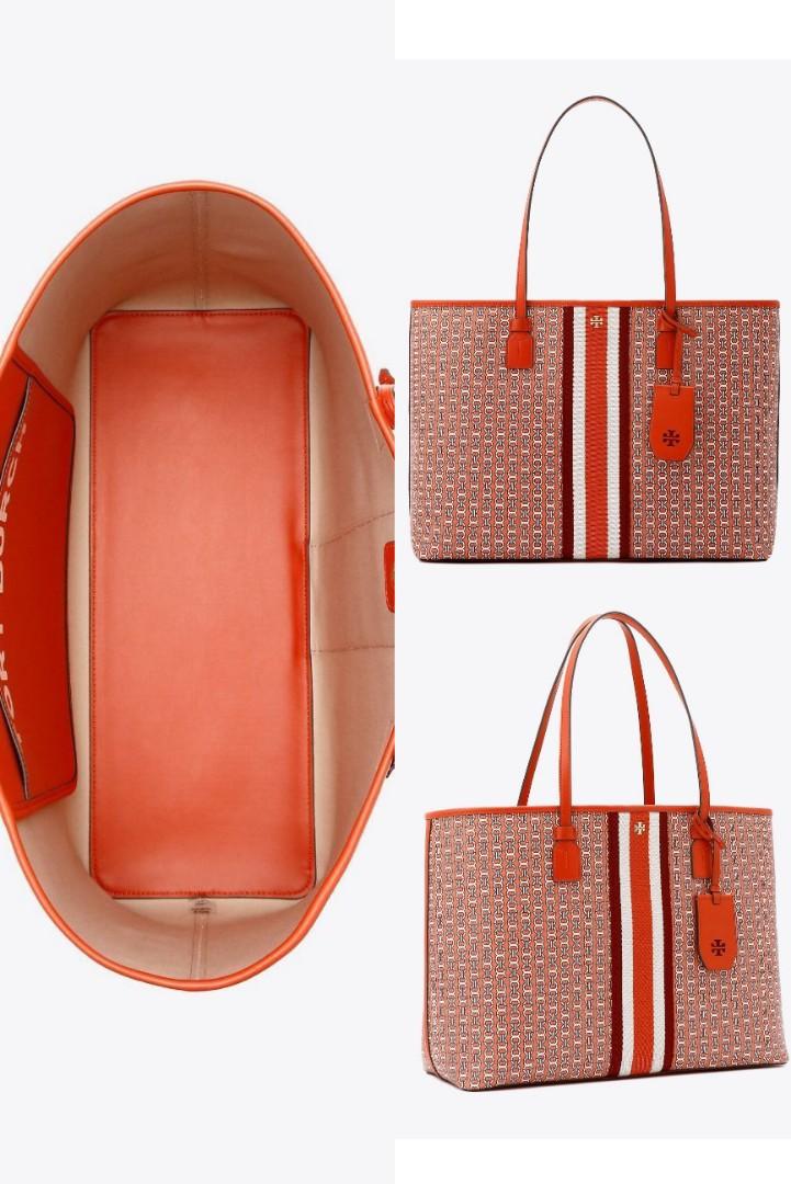 Tory burch gemini link discount tote orange