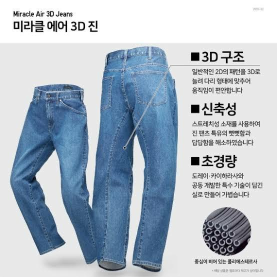 Uniqlo miracle air 3D jeans, Fesyen 