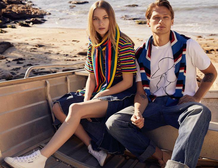 x Uniqlo Striped Short Sleeve Cotton 