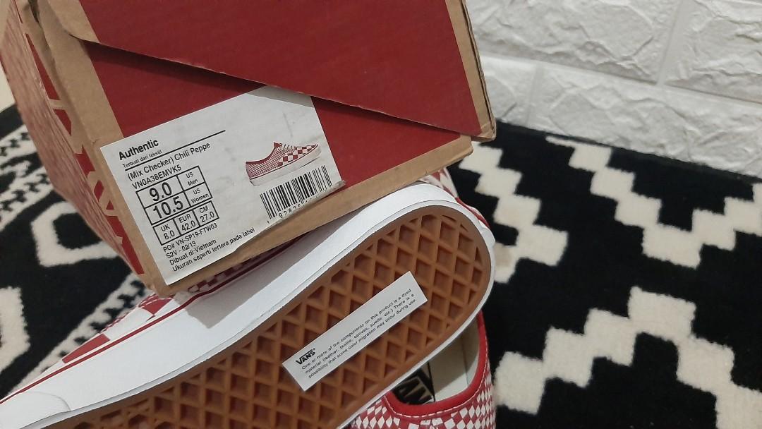 Vans shoes mix checker chili peppe Original
