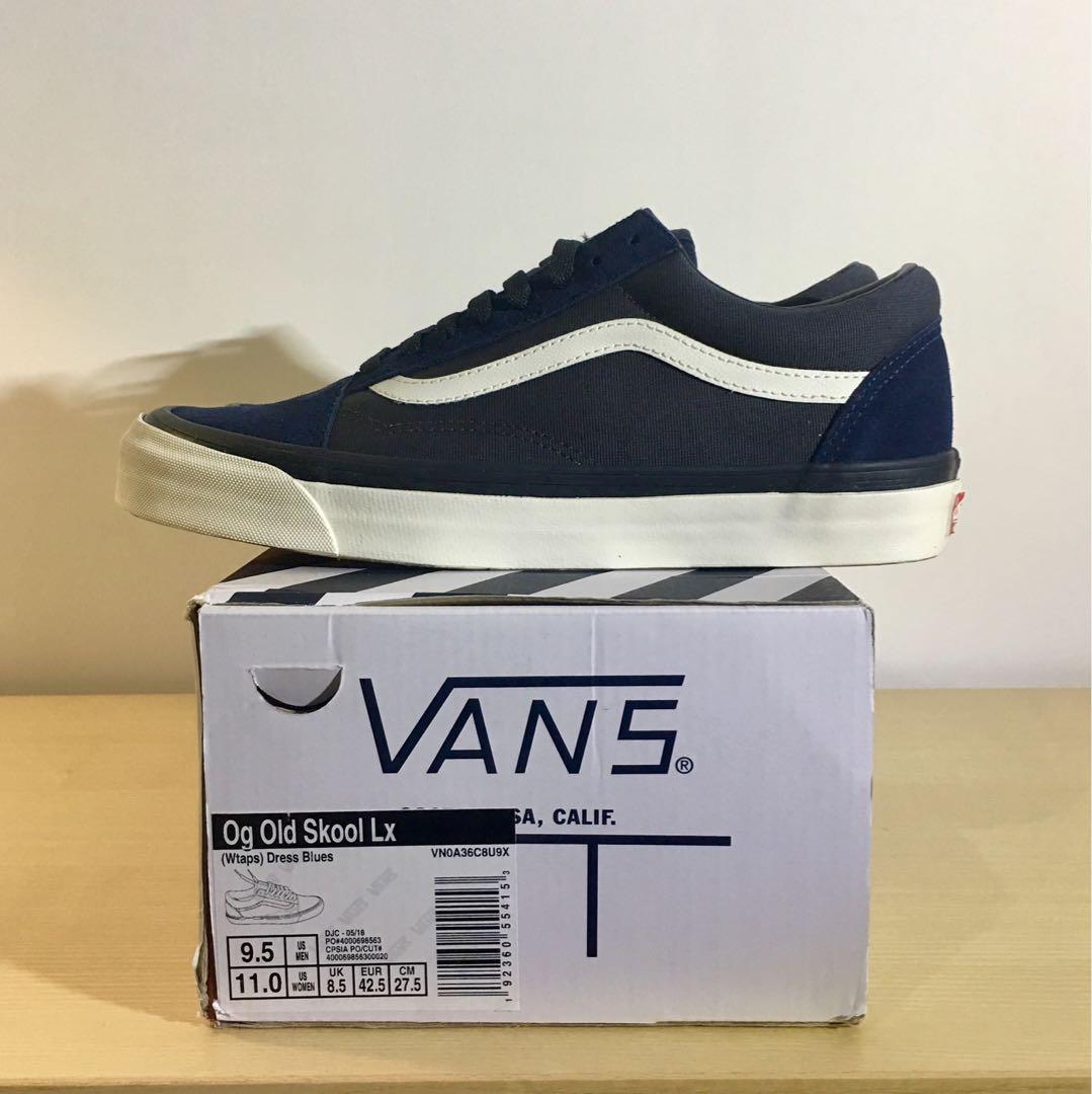 Vans vault X Wtaps Old skool (Navy）, 男裝, 鞋, 西裝鞋- Carousell