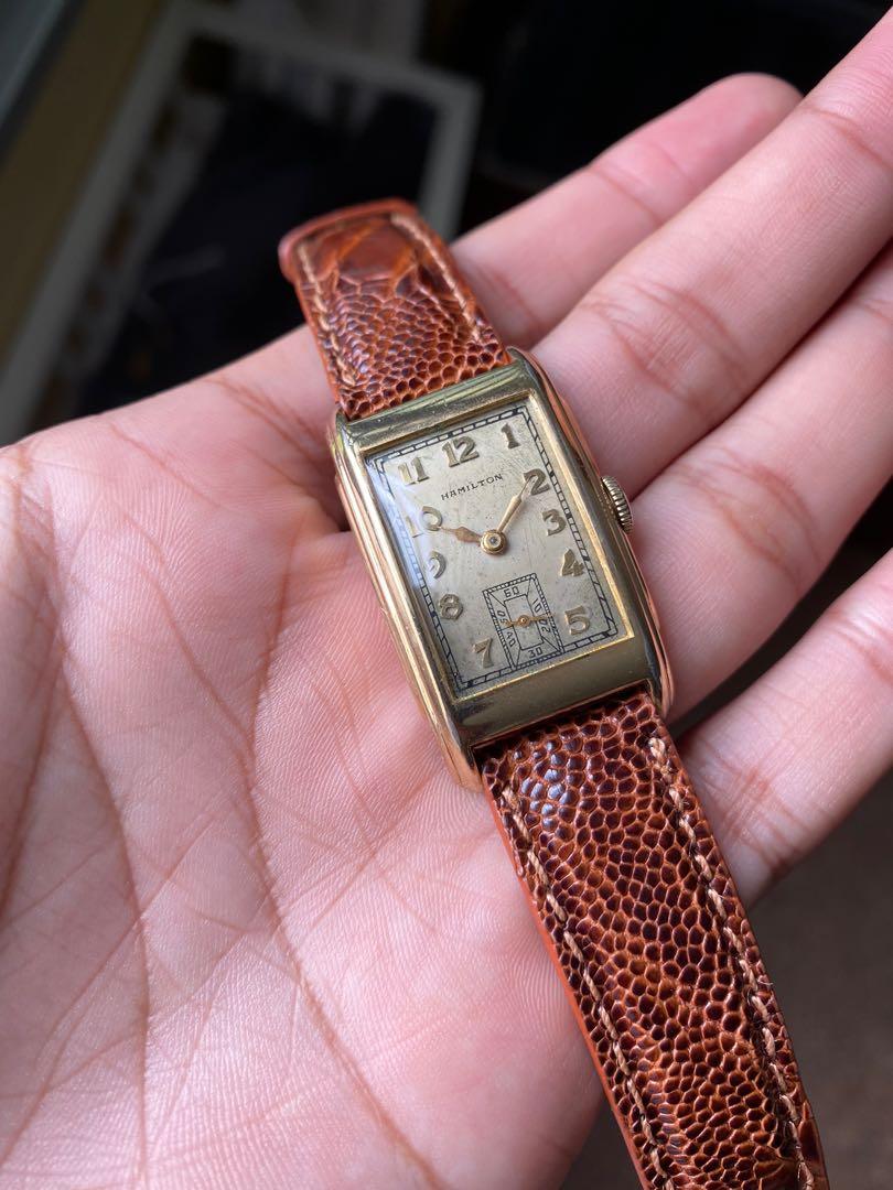 Hamilton 10k gold cheap filled vintage watch