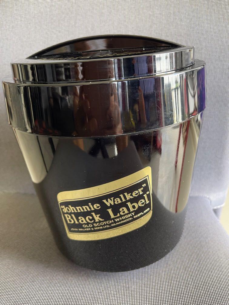 Vintage Johnnie Walker Black Label Ice Bucket, Hobbies & Toys, Memorabilia & Collectibles