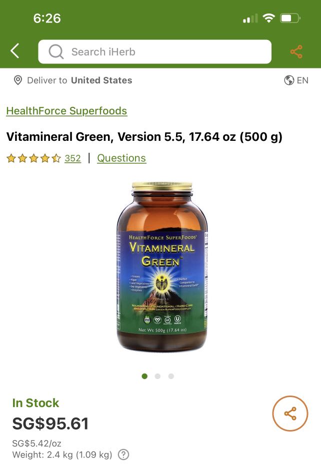Vitamineral Green By Healthforce Superfoods 500 G Health Nutrition Health Supplements Health Food Drinks Tonics On Carousell