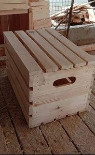 WOODEN CRATE WITH COVER, 12X9X7 INCH (LXWXH)