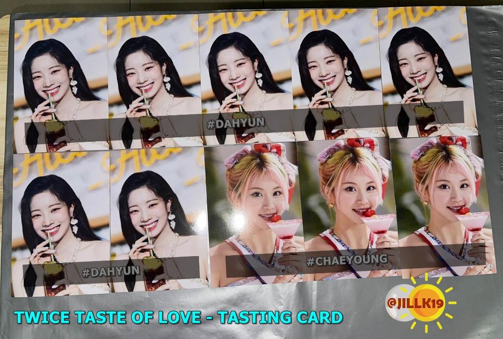 WTS] TWICE TASTE OF LOVE TASTING CARDS {ALCOHOL FREE}, Hobbies