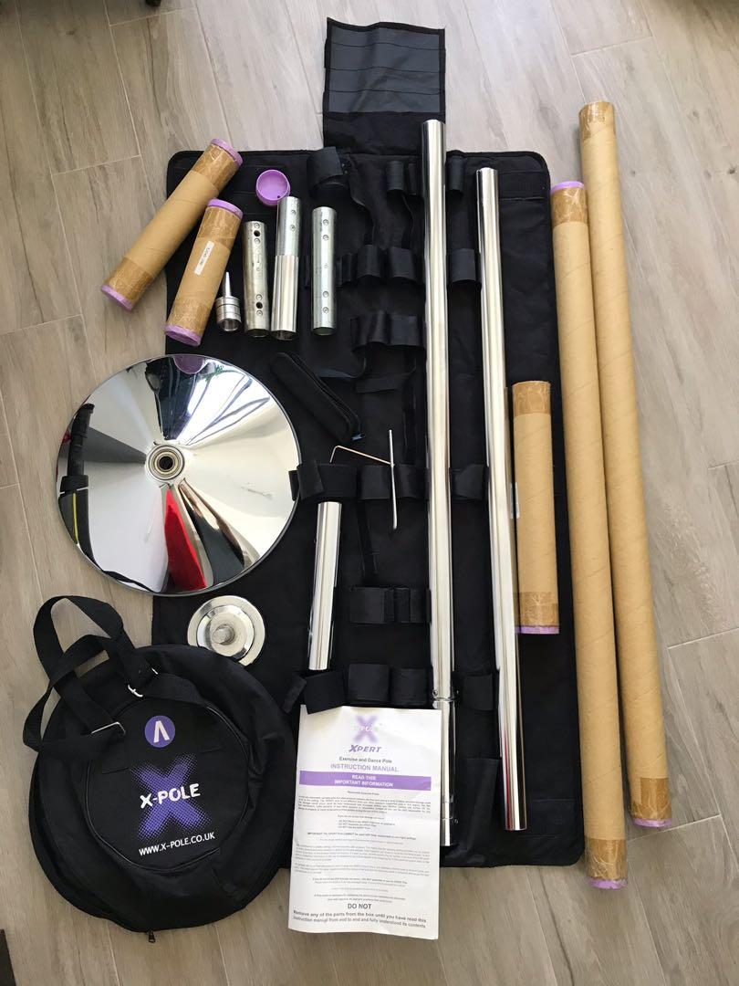 Barre De Pole Dance X-Pole Sport Statique 40mm – Kit Complet Avec Crash Mat – Occasion