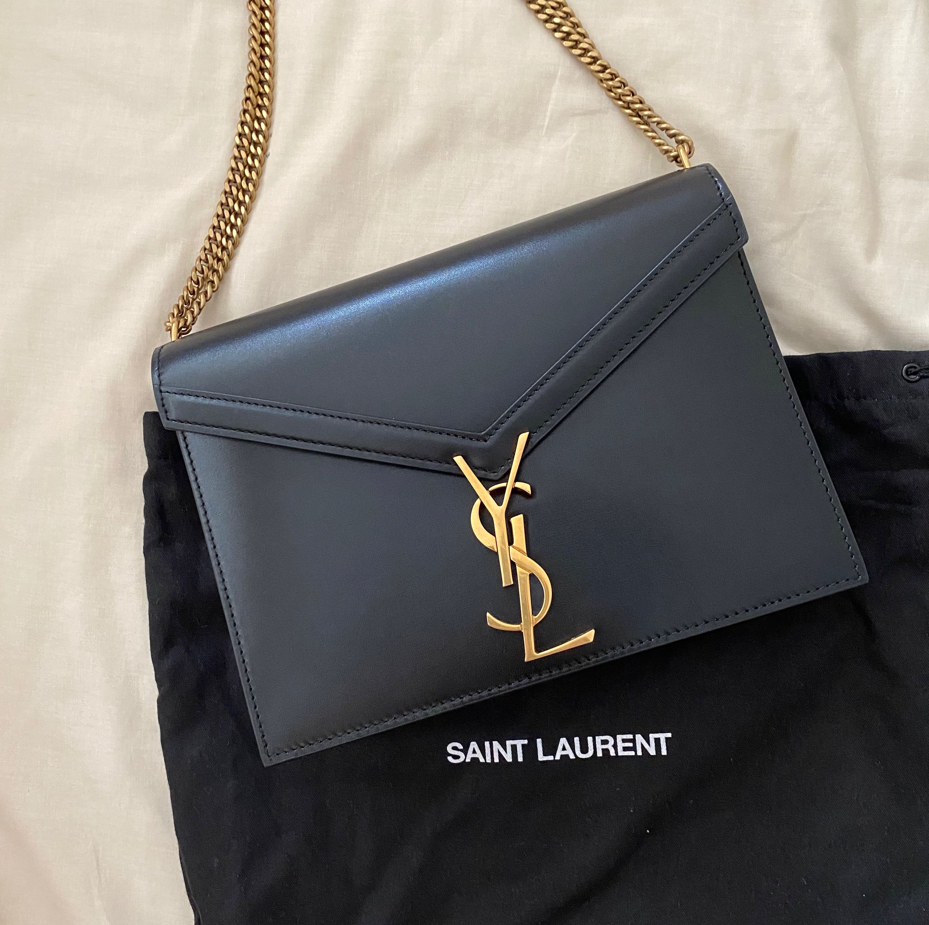 Saint Laurent Cassandra Monogram Clasp Leather Crossbody