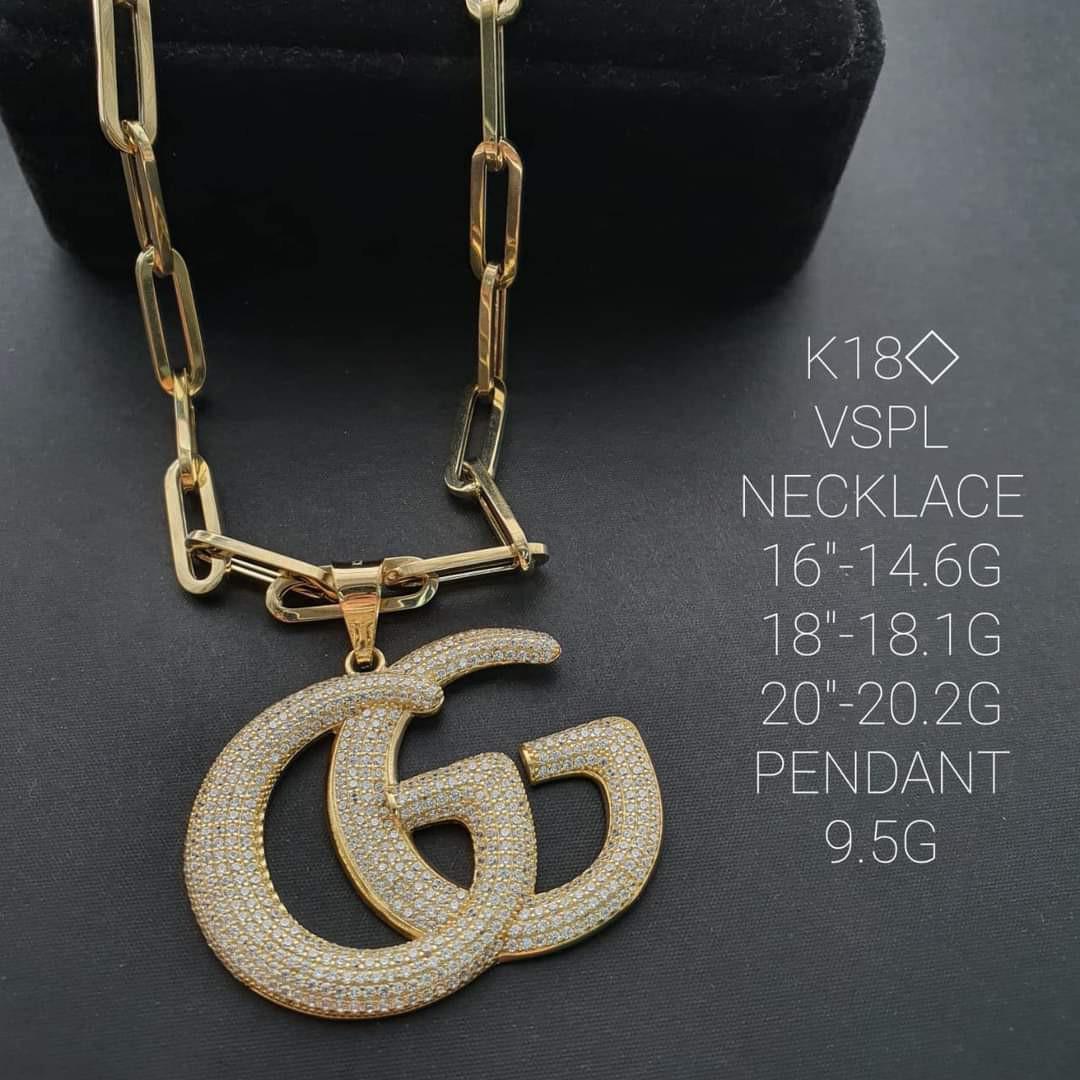 GUCCI Necklace GG Silver Color Accessory for Women from Japan Used | eBay