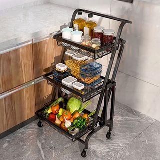 💯 ALL IN ONE Professional Multifunctional Space Saving Kitchen Organizer Rack with Wheels 💯