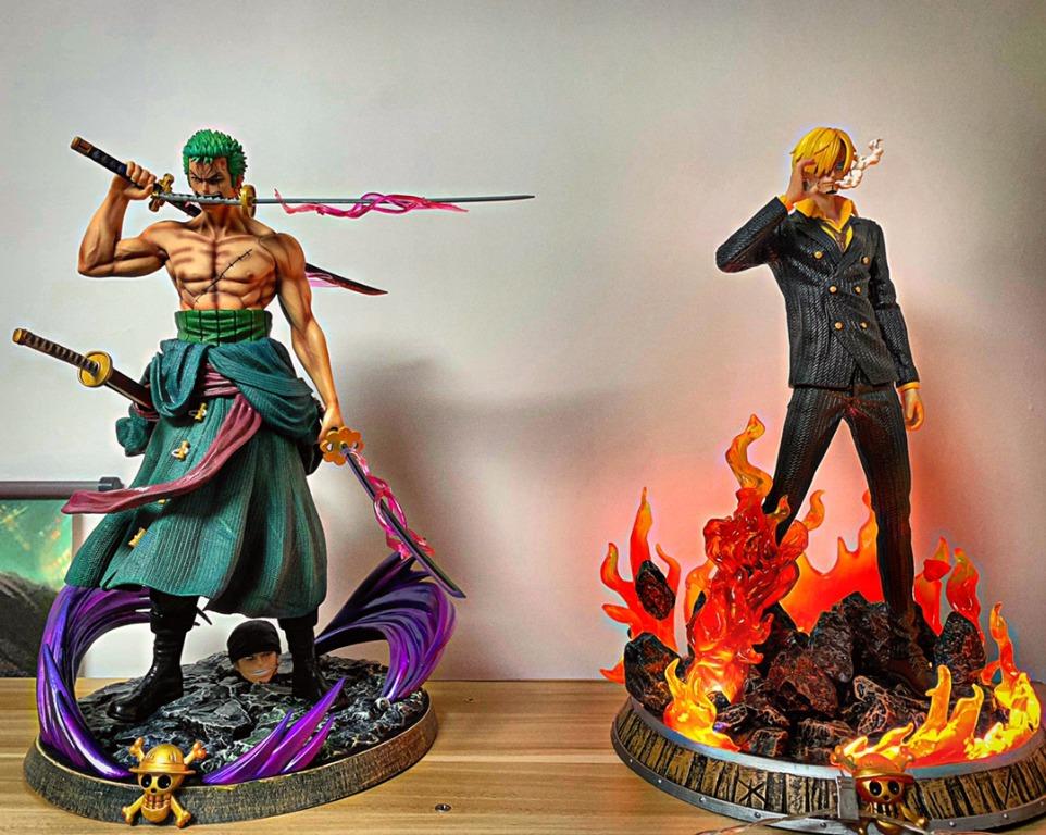 海賊王one Piece 三刀流1 6索隆 37cm 惡魔風腳1 6山治 37cm 玩具 遊戲類 玩具 Carousell