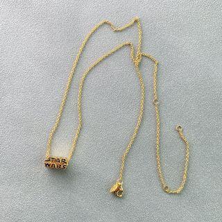🤎 PANDORA authentic 3D Logo GOLDSHINE necklace