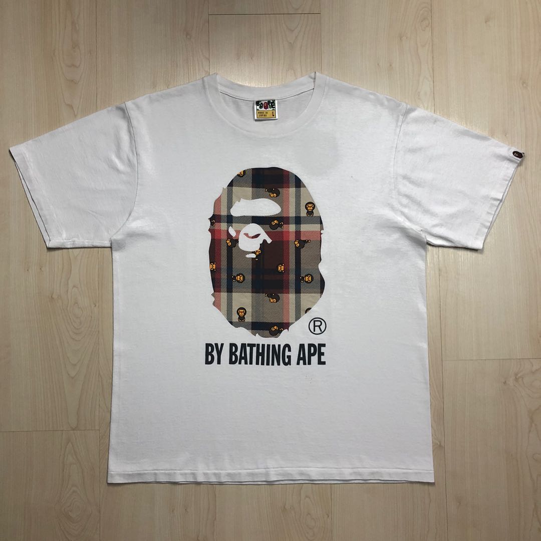 Bape burberry sale tee