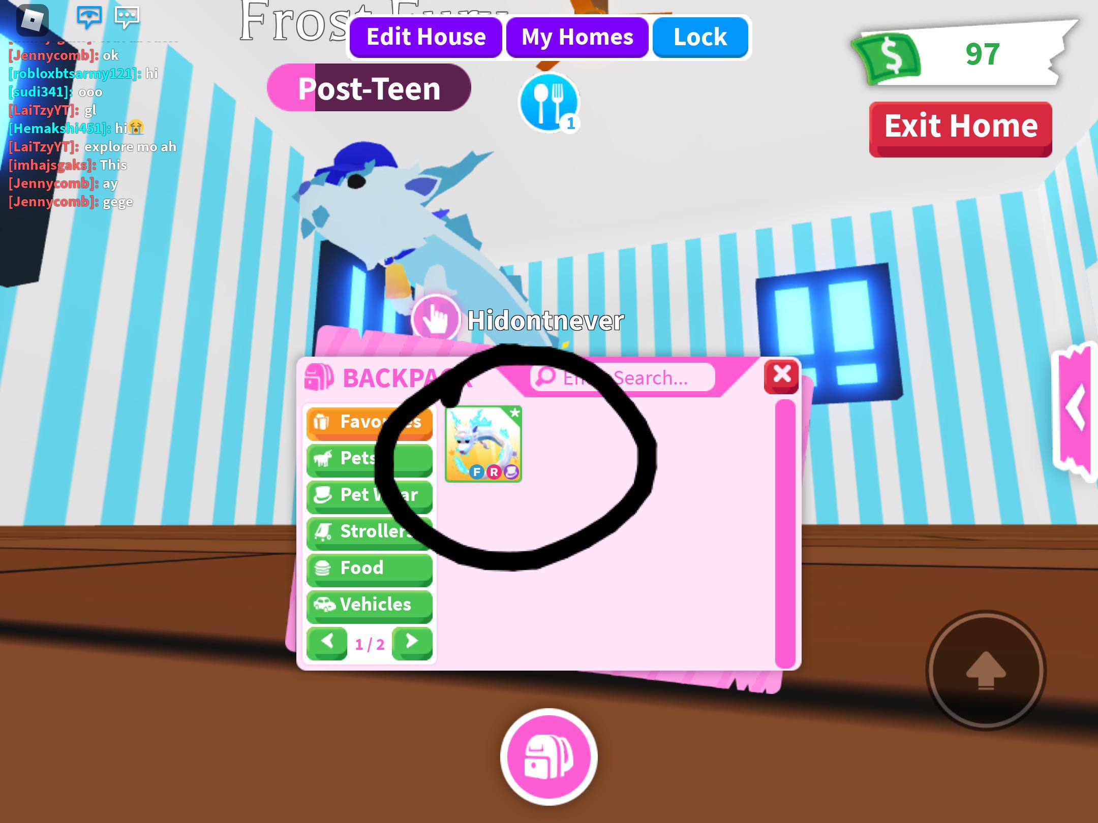 Adopt Me Pet Frost Fury Video Gaming Video Games Others On Carousell