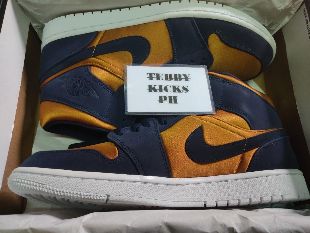 Jordan 1 mid obsidian desert ochre sales