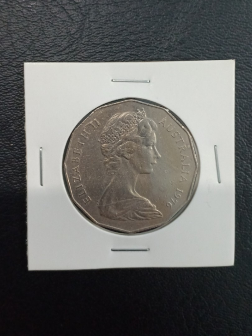 Australia 50 Cents 1976 Elizabeth Ii Old Coin Antiques Currency On Carousell
