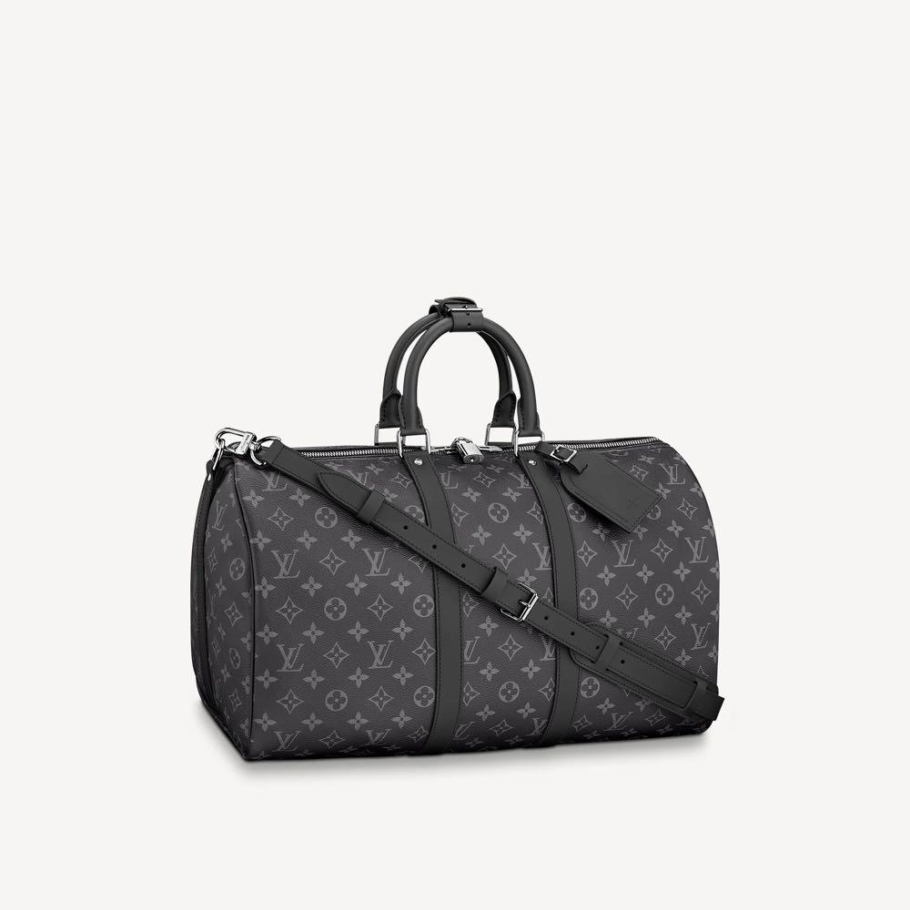 Louis Vuitton Keepall Bandouliere 55 Sunrise Monogram Eclipse  Black/Grey/Multi