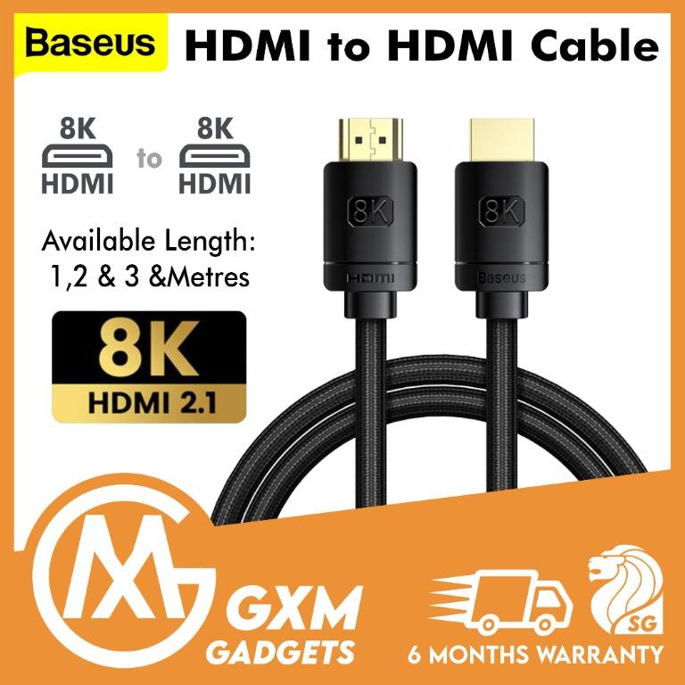 Baseus High Definition Series HDMI 2.1 cable, 8K 60Hz, 3D, HDR