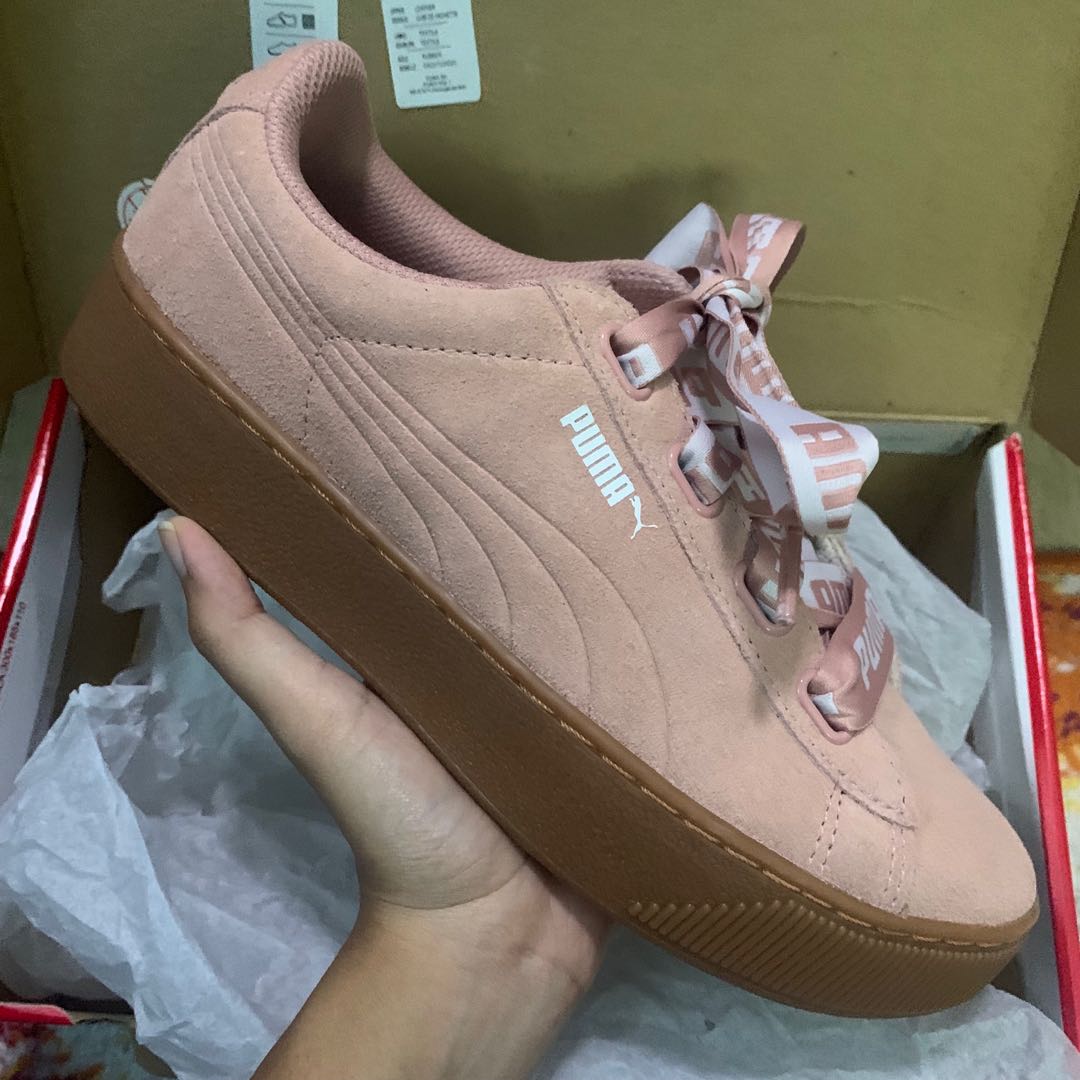 Puma platform beige sale