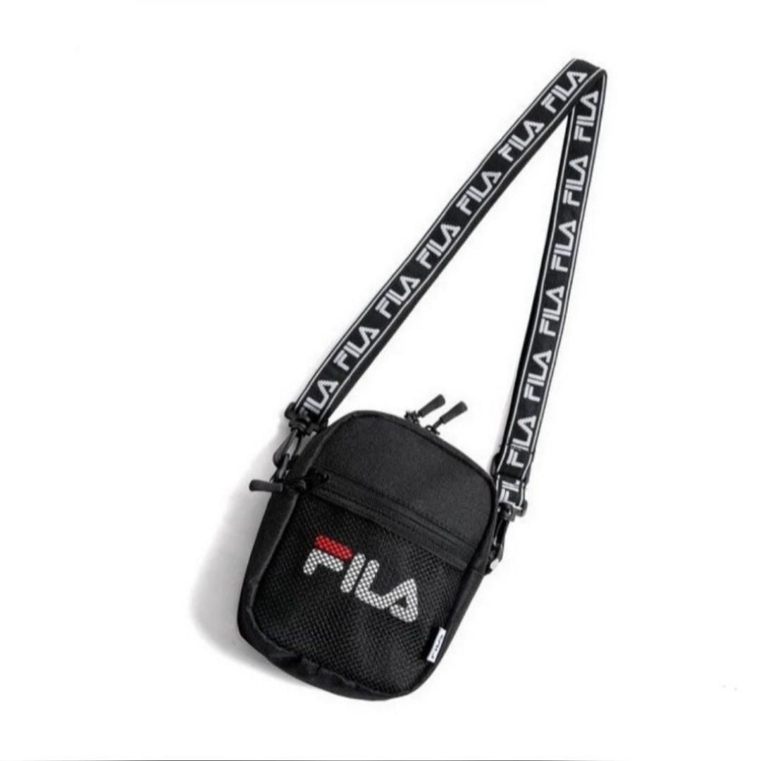 black fila sling bag