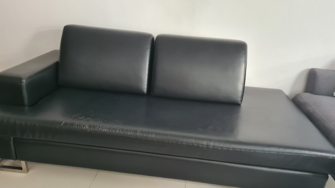 Black Leather Sofa Furniture Home Living Sofas On Carou Black Leather Sofa Furniture Home, Black Leather Sofa Couch