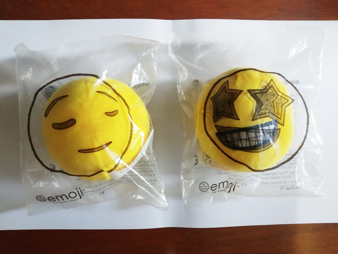 Boneka emoji BK Burger King plush toys, Toys & Collectibles, Mainan di