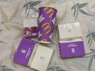 BTS McDonald’s Sauces in packaging 