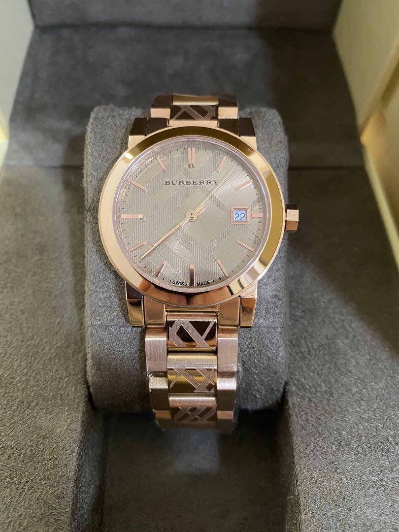 Burberry The city rose gold tone watch 34mm BU9146 Luxury Watches on Carousell