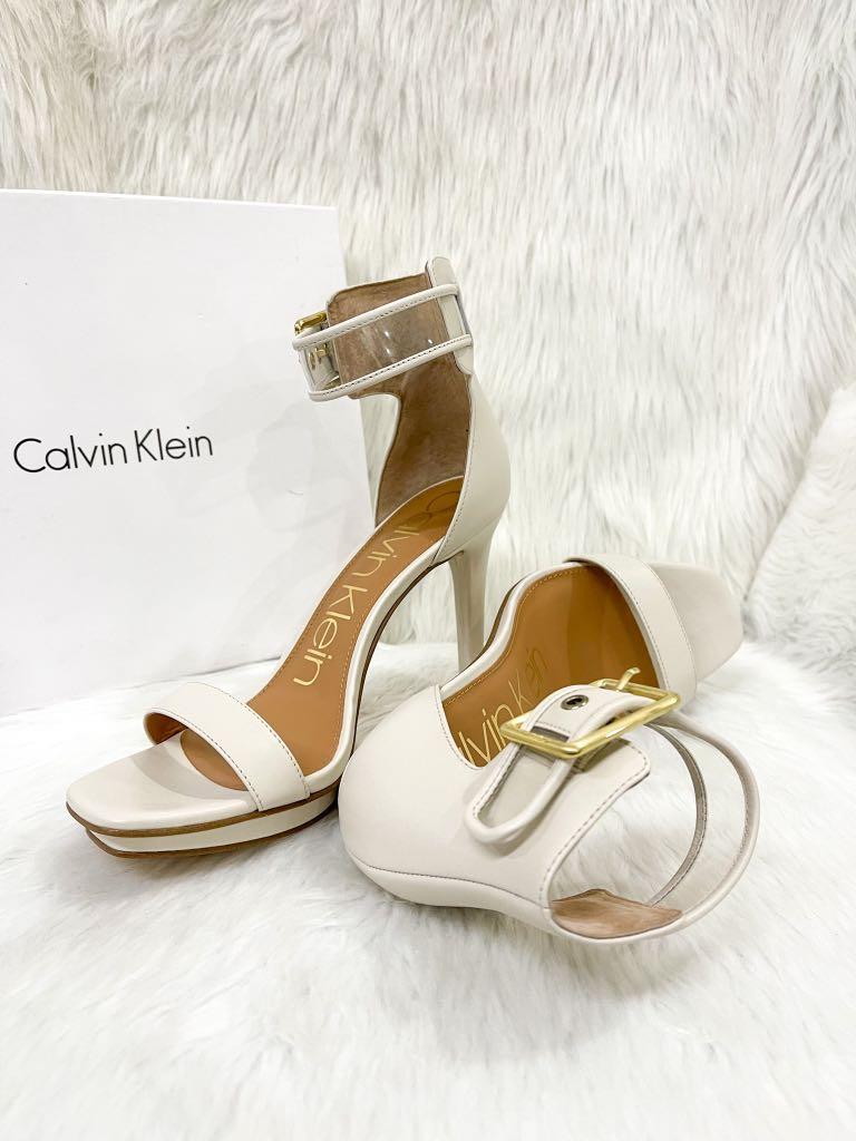 Calvin Klein Soft White Vable Heels size 8 US Women s Fashion