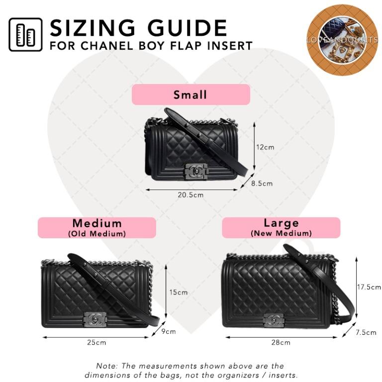 Chanel Boy Bag Organizer Insert Shaper Quality Felt Bag Organiser