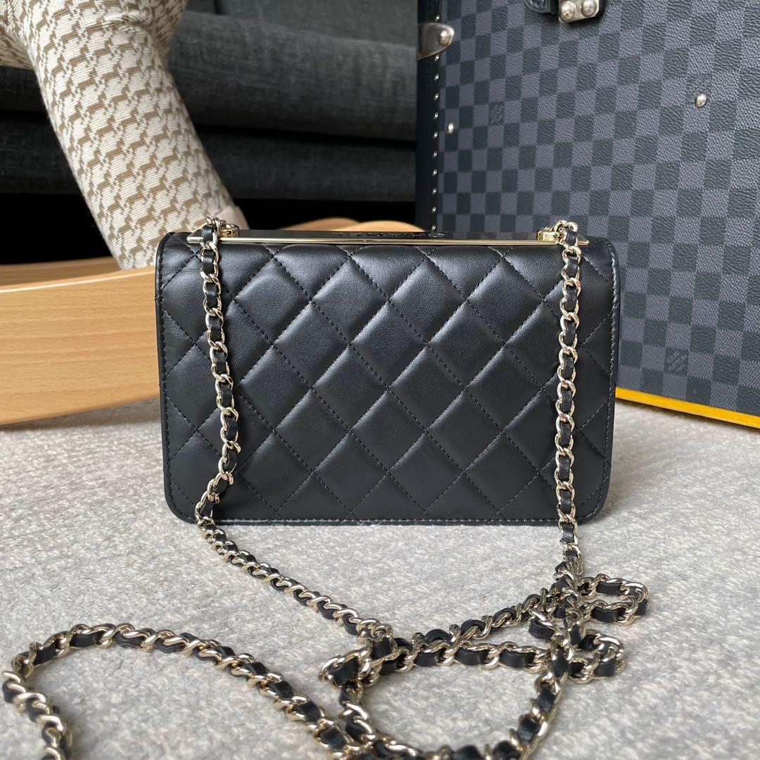 Chanel Trendy CC wallet on chain, Luxury, Bags & Wallets on Carousell