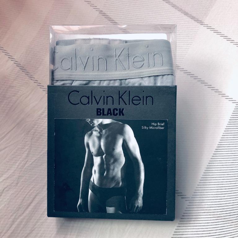 Calvin Klein Silk Boxers in Black for Men