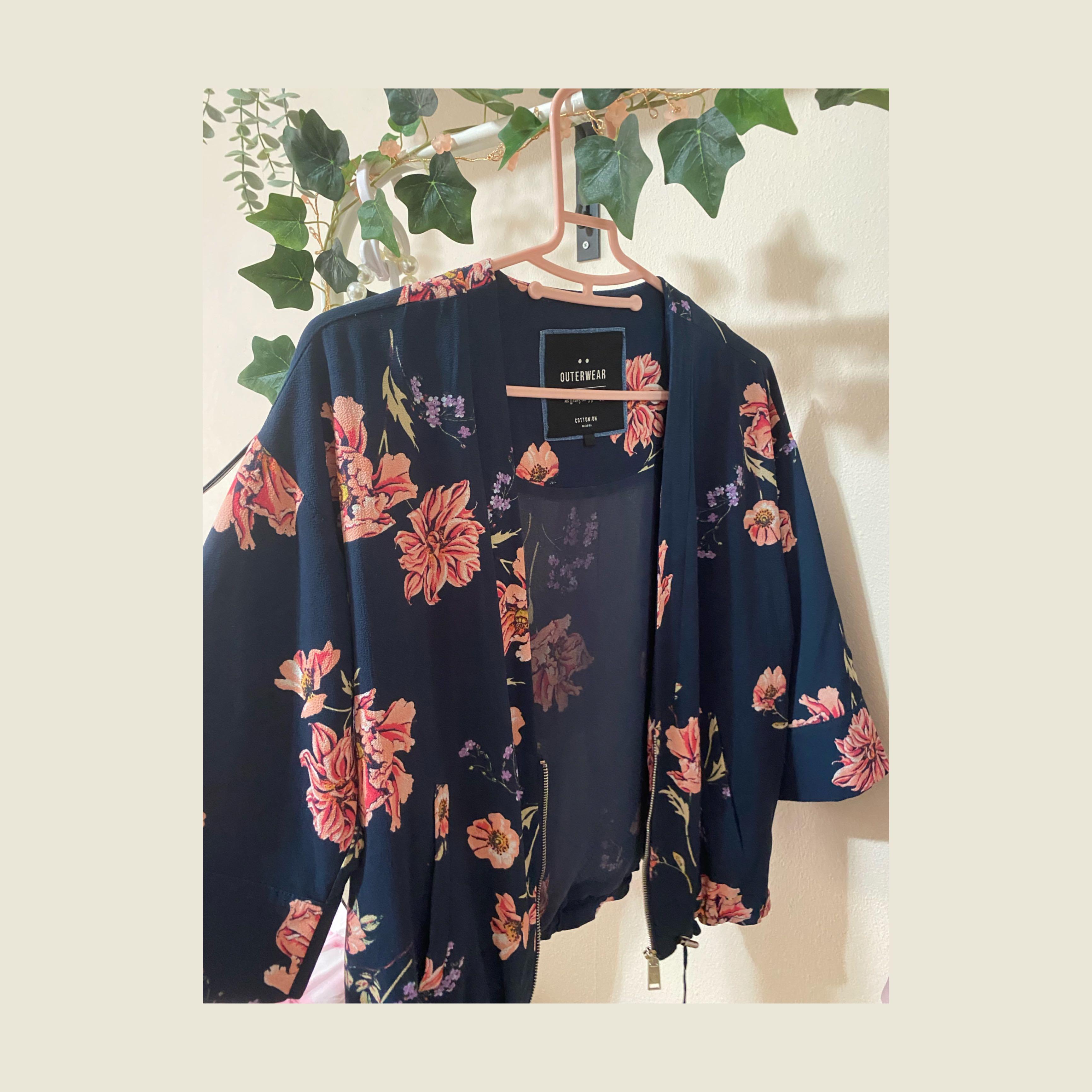 CO kimono bomber jacket, Women's Fashion, Coats, Jackets and Outerwear