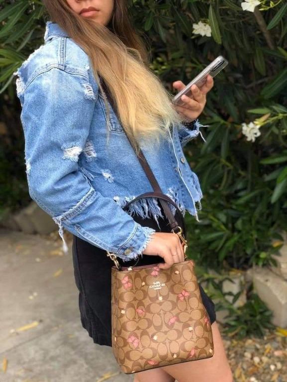 Small town bucket bag coach butterfly outlet