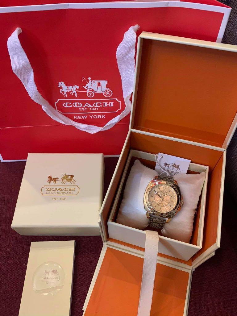 coach leatherware watch
