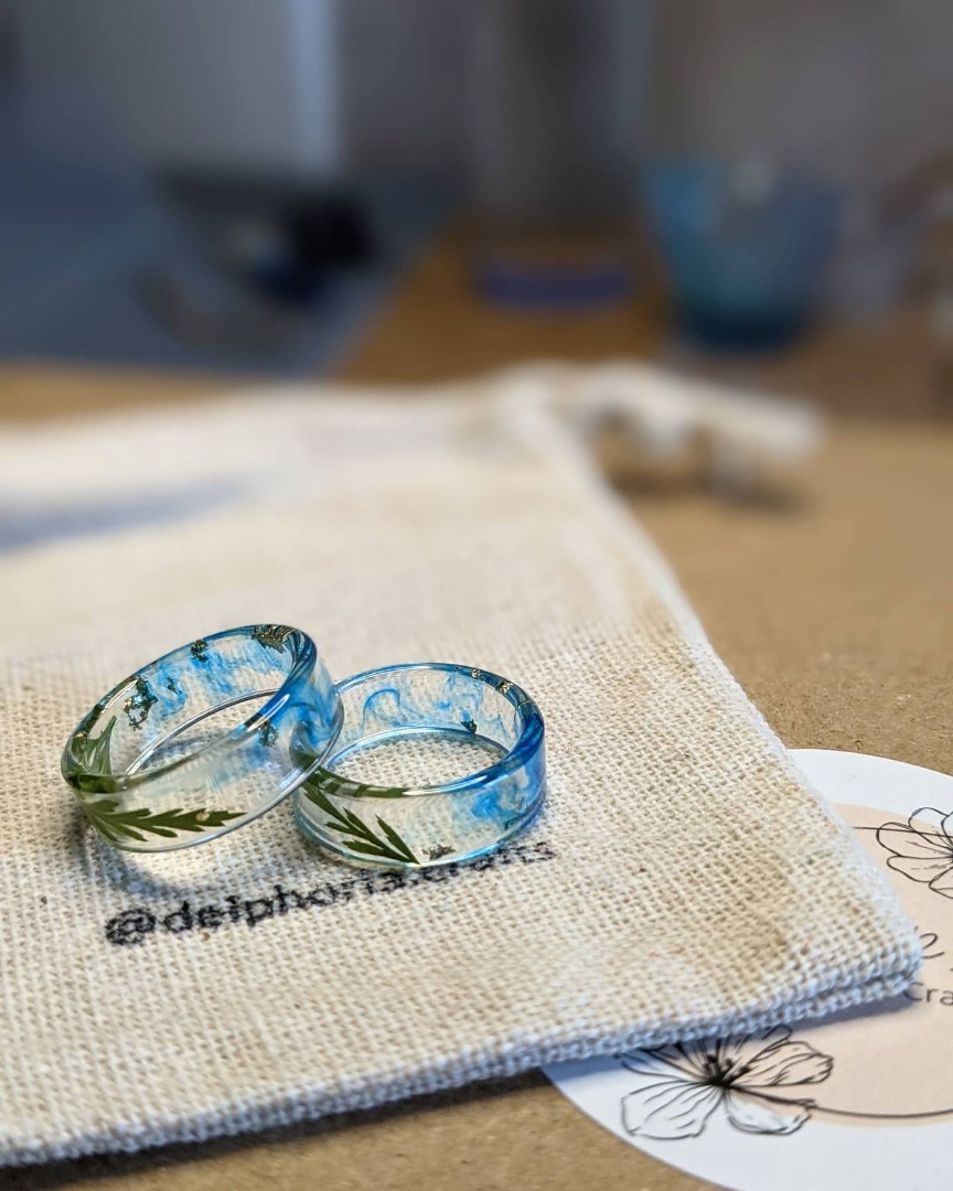 Custom resin new arrivals rings